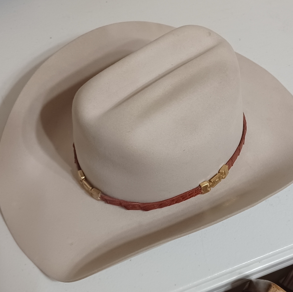 10x Beaver Felt Size 7 Original Wrangler Silverbelly Cowboy Hat